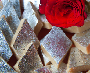 Kaju Katli or Sweet made of cashew paste