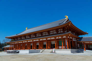 Fototapeta na wymiar 薬師寺の大講堂