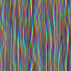 Seamless techno glitch RGB monitor noise rainbow. High quality illustration. Repeat pattern neon spectrum. Futuristic bad signal computer screen failure. Red green and blue distortion blur effect.