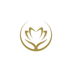 Lotus logo template - obrazy, fototapety, plakaty