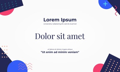 a certificste template vector with memphis style minimalism, good for your course certificate printed base.