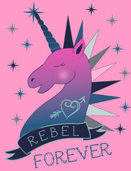 unicornio rebelde 
