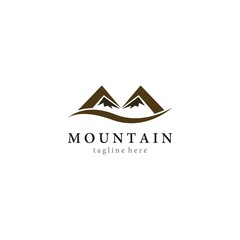 Mountain logo vector icon