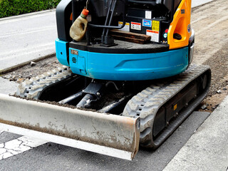 道路工事の重機