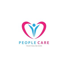 People care  logo template