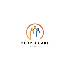 People care  logo template