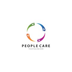 People care  logo template