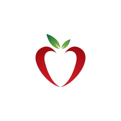 Apple logo vector icon