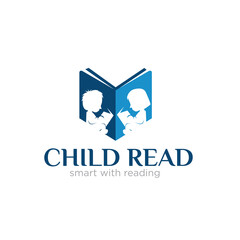 read book logo designs simple modern for education and school logo