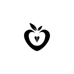 Fototapeta premium Apple logo vector icon