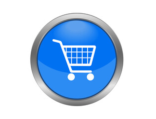 Shopping cart icon in a circle