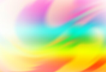 Light Multicolor, Rainbow vector blurred shine abstract background.