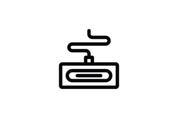 Computer Outline Icon - Type C Socket