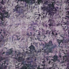 Dark moody purple and green seamless textural repeat pattern. Highly intricate and deeply detailed background swatch. Luxurious rich fashion textile feel.