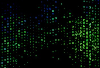 Dark Blue, Yellow vector background with rectangles.