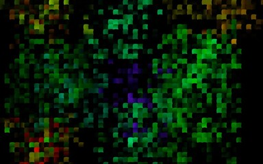 Dark Multicolor, Rainbow vector background with rectangles.