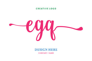 EGQ font arrangement logo is simple, easy to understand and authoritativePrint