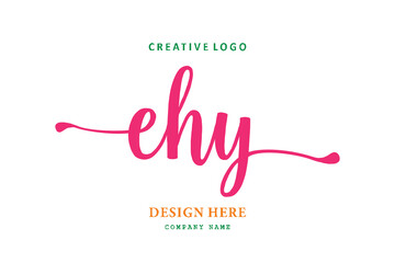 EHY font arrangement logo is simple, easy to understand and authoritativePrint