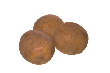 Fototapeta premium raw potato isolated on white background