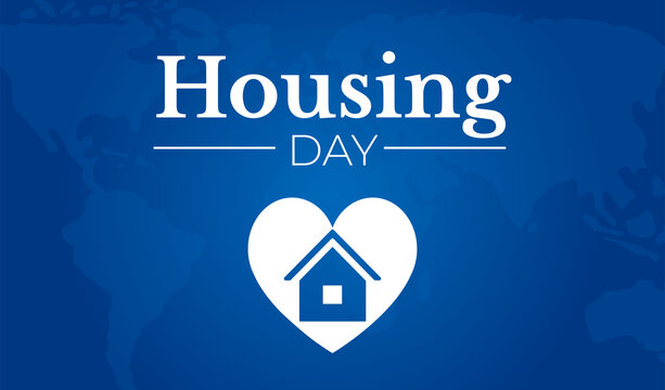 Blue Housing Day Background Illustration
