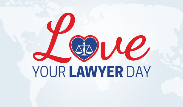 Love Your Lawyer Day Background Illustration