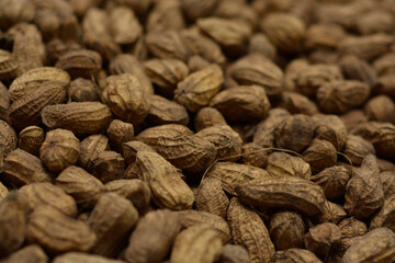 Peanut food background. Peanut shell texture