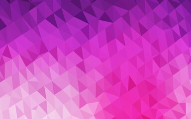 Light Pink vector abstract polygonal layout.