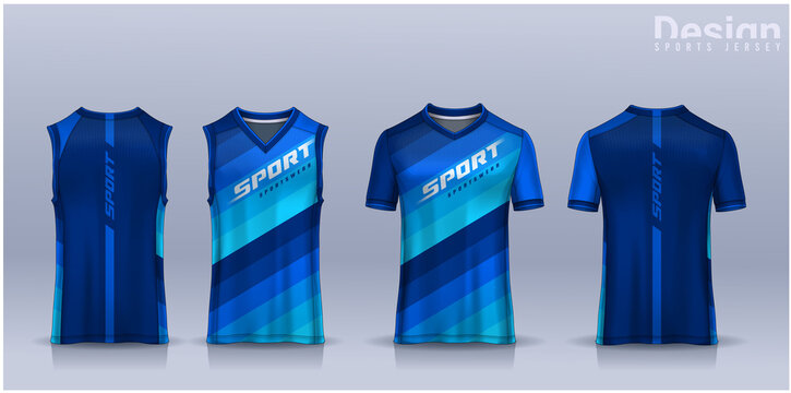 t-shirt sport design template, Soccer jersey mockup for football club, Running singlet,basketball Tank top.