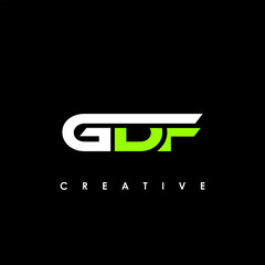 GDF Letter Initial Logo Design Template Vector Illustration
