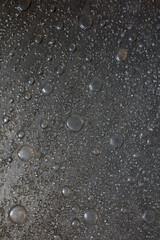 Plastic toilet glass surface with water droplets macro background fine modern art high quality prints products fifty megapixel