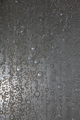 Plastic toilet glass surface with water droplets macro background fine modern art high quality prints products fifty megapixel