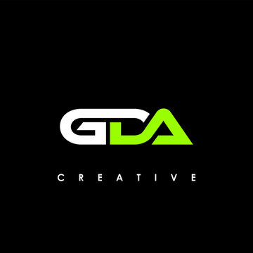GDA Letter Initial Logo Design Template Vector Illustration