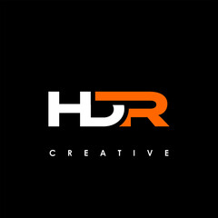 HDR Letter Initial Logo Design Template Vector Illustration
