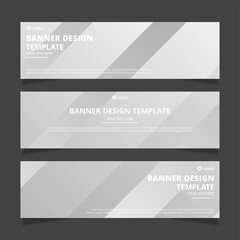 Fototapeta na wymiar Set of creative modern abstract vector business banners design. Template ready for use in web or print design.