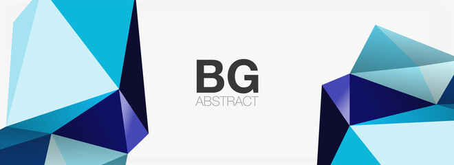 Fototapeta premium 3d mosaic abstract backgrounds, low poly shape geometric design