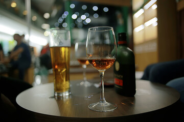 interior restaurant tableware / cutlery and tableware on a table in a cafe, beautiful catering industry