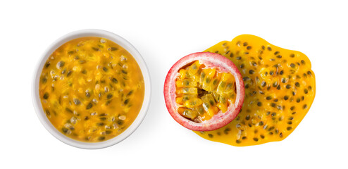 passion fruit isolated on white background