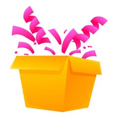 Unexpected surprise icon. Cartoon of unexpected surprise vector icon for web design isolated on white background