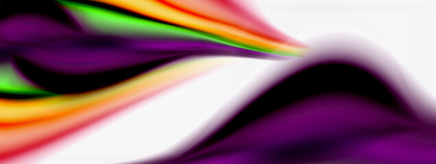 Abstract Background. Smooth flowing lines, blurred waves, rainbow color style stripes. Vector illustrations for covers, banners, flyers and posters and other