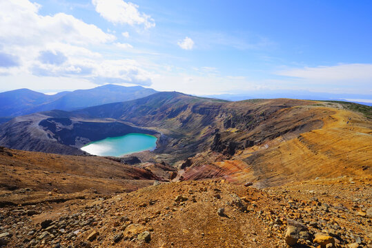 Crater lake at Zao National Park, Miyagi Pref., Japan