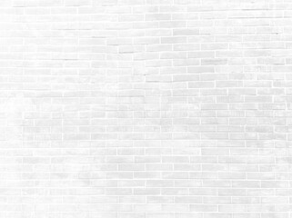 closeup outside building exterior white brick cement wall background texture for loft style  design...