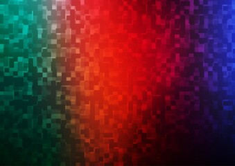 Dark Multicolor, Rainbow vector cover in polygonal style.