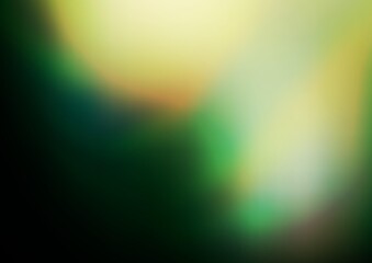 Dark Green vector blurred shine abstract background.