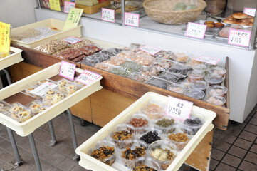 店頭の甘納豆