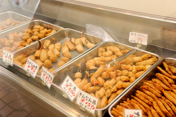 店頭の揚げ物