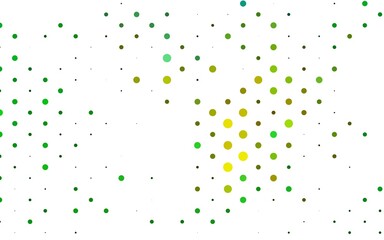 Light Green, Yellow vector texture with disks.