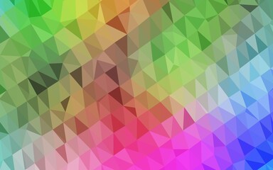 Light Multicolor, Rainbow vector abstract mosaic pattern.