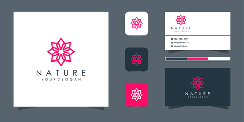 Abstract flower logo design