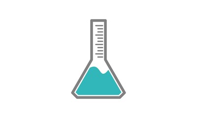 Laboratory bottle illustration vector design