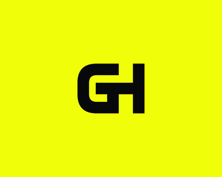 GH HG LETTER LOGO DESIGN VECTOR TEMPLATE. GH HG LOGO DESIGN.